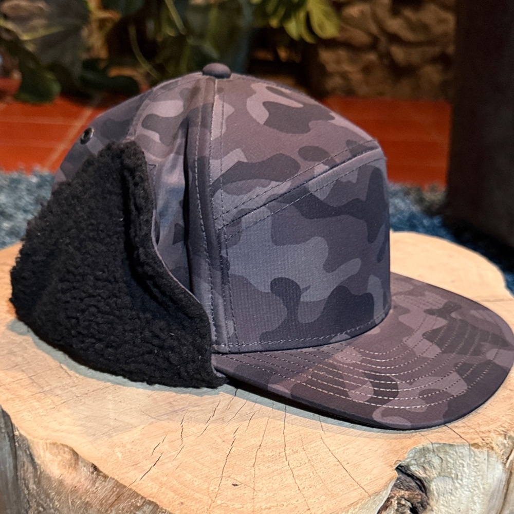 Men's Melin  Lumberjack Black Gray Camo Earflap Hat
